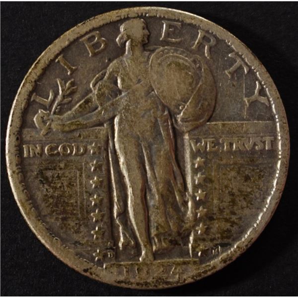 1924-D STANDING LIBERTY QUARTER VF