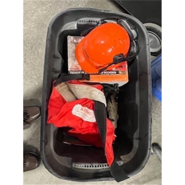 Stihl helmets and pants