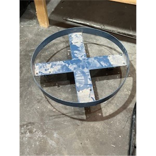 Barrel cart with wheels