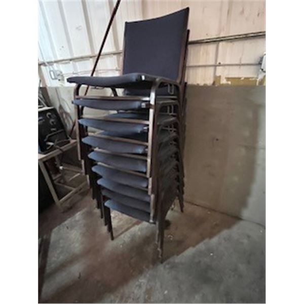 stacking metal chairs