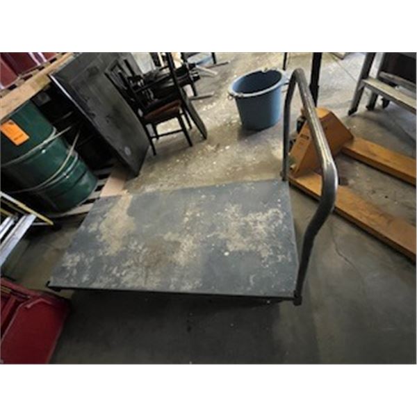 metal cart - blue