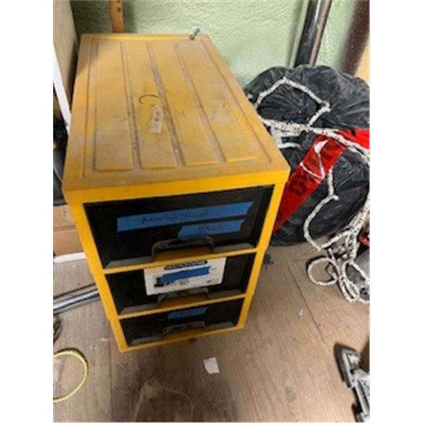 cabinet with vaccum bags
