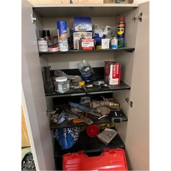 cabinet with misc supplies