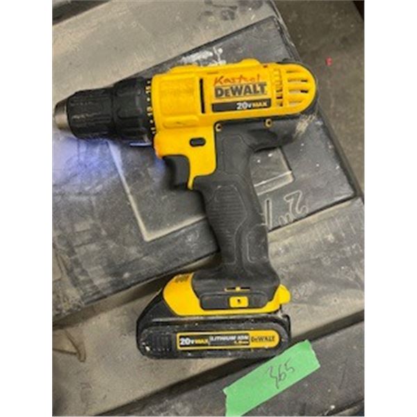 dewalt drill w battery