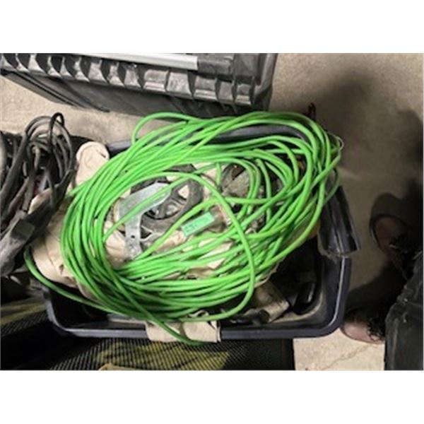 scaffolding wheels, ext cords, misc