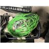Image 1 : scaffolding wheels, ext cords, misc