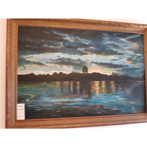 Signed Art on Canvas Cat A