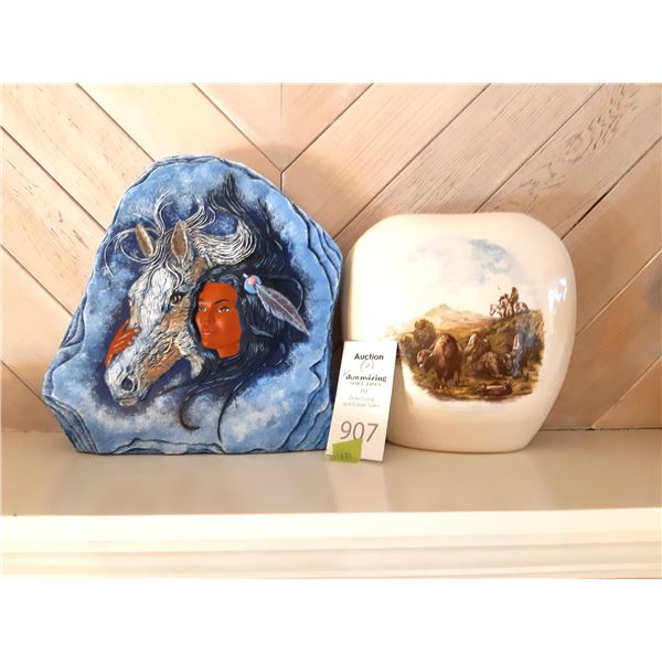 Aboriginal Vase and Art Cat A