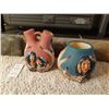 Image 1 : 2 Aboriginal Ceramic Vases and Rug Cat A