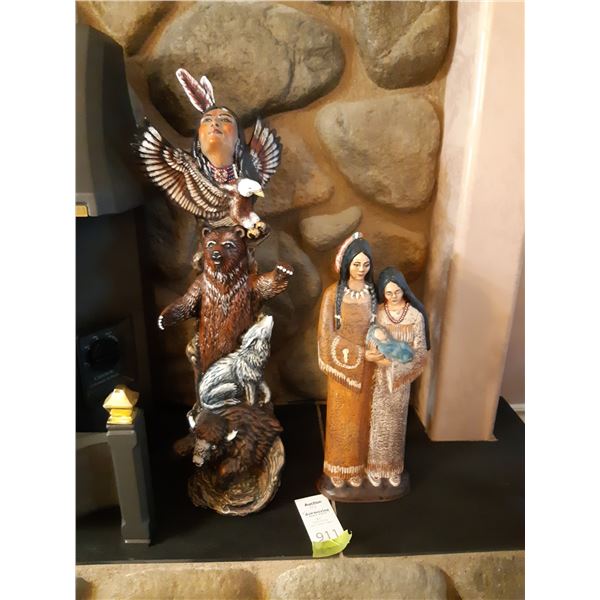 2 Aboriginal Ceramic Figurines Cat A