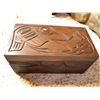 Image 2 : Carved Aboriginal Wood Box Cat A