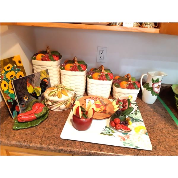 Ceramic Kitchen Containers and Decor Cat A