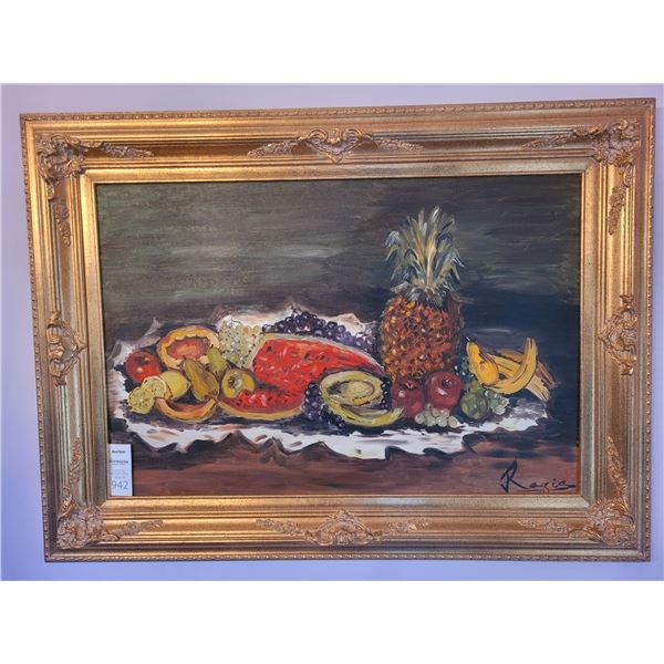 Framed signed Art Cat B