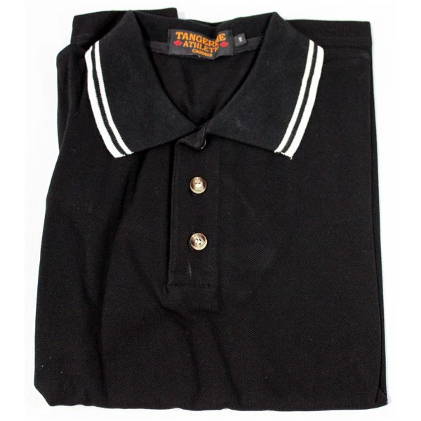MEN'S POLO SHIRT BLACK SIZE YM