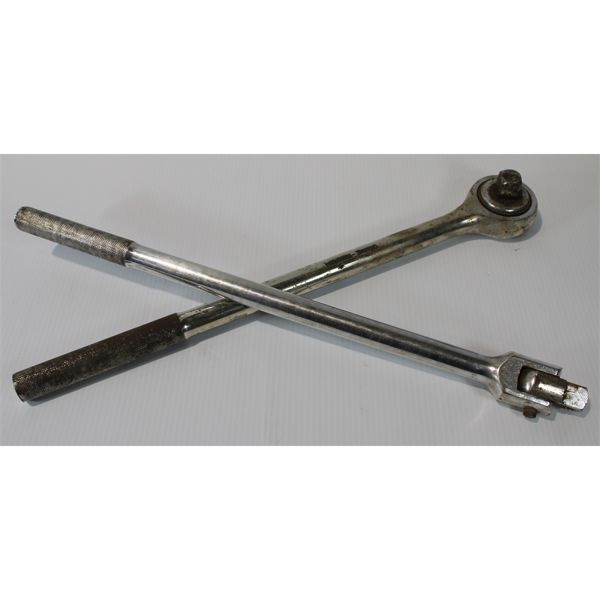 TWO LARGE HEAVY DUTY RATCHETS