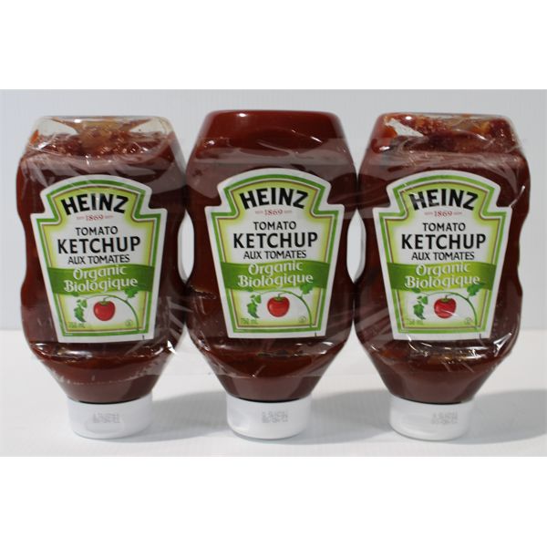 3PK HEINZ ORGANIC KETCHUP