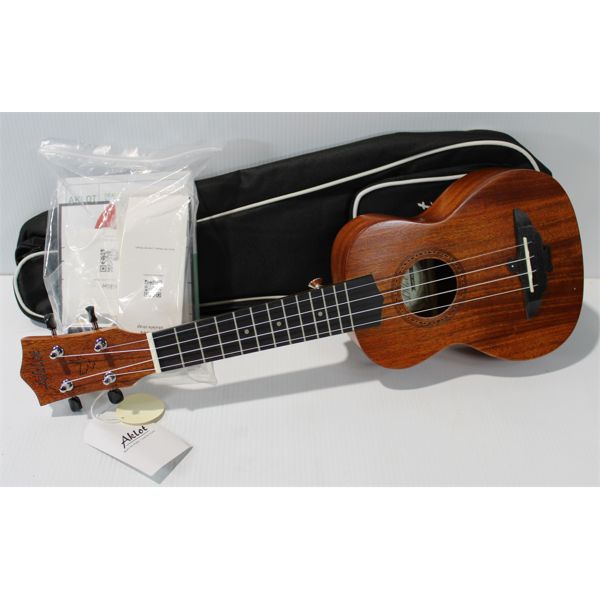 NEW AKLOT AKS21 UKULELE W/ BAG AND ACCESSORIES