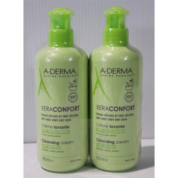 2 A-DERMA XERACONFORT CLEANSING CREAM