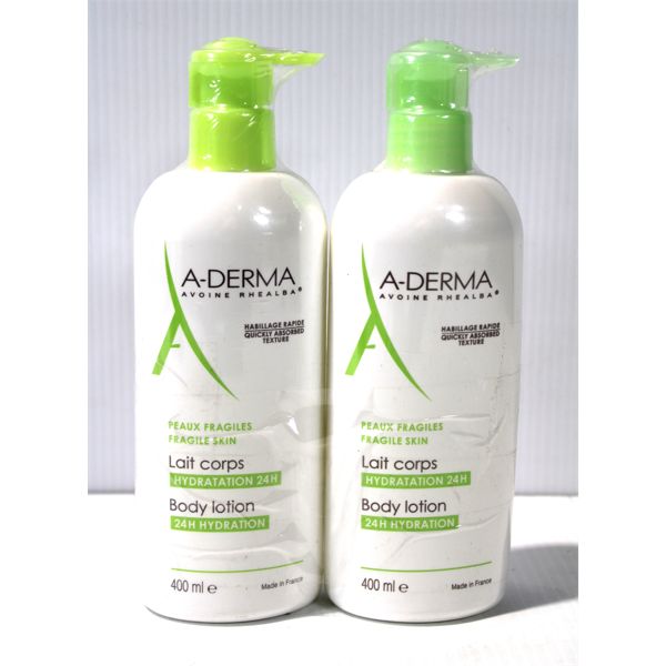 2 A-DERMA 24HR HYDRATION BODY LOTION