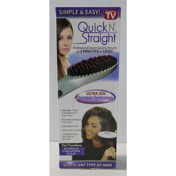 QUICK N' STRAIGHT 3 IN 1 HAIR STRAIGHTENER - AS SEEN ON TV