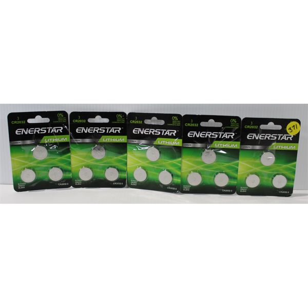 15 ENERSTAR LITHIUM RC2032 BATTERIES