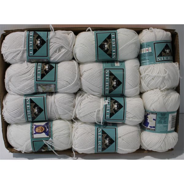 ASSORT. WHITE HOBBY YARN