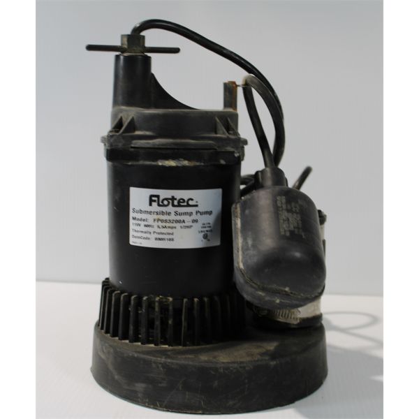 FLOTEC 1/2HP SUBMERSIBLE SUMP PUMP