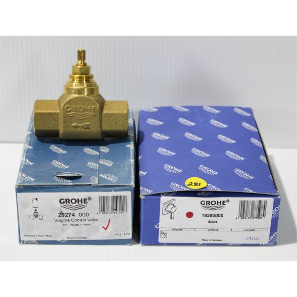 GROHE VOLUME CONTROL VALVE & TRIM