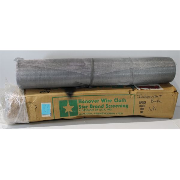TWO ROLLS OF BUG WINDOW SCREENING