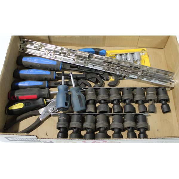 ASSORT. SWIVEL SOCKETS, SCREWDRIVERS & MORE