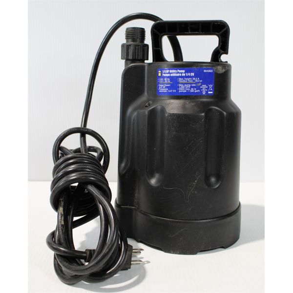 1/4" HP UTILITY PUMP MODEL 8645822