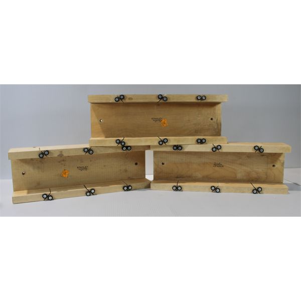 3 NEW WOODEN SAW BLOCKS