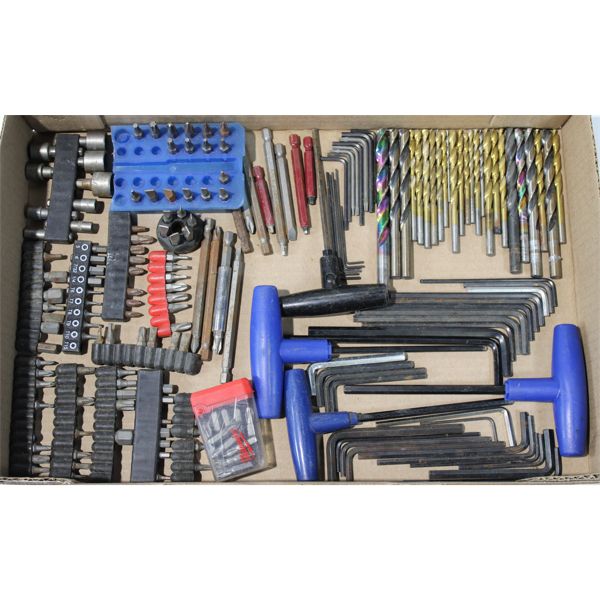 ASSORT SCREWDRIVER / DRILL BITS & HEX KEYS 