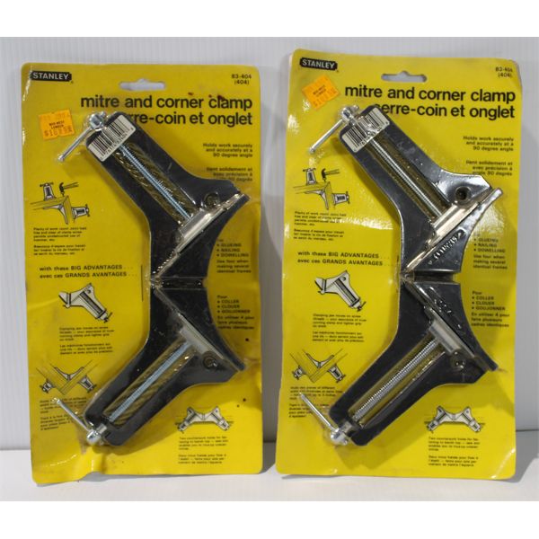 TWO STANLEY MITRE AND CORNER CLAMPS