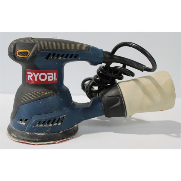 RYOBI ELECTRIC SANDER WITH DUST BAG