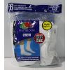 Image 1 : FRUIT OF THE LOOM WHITE & GREY MEN'S CREW SOCKS
