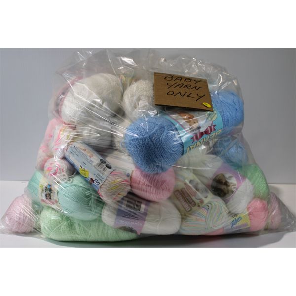 BAG OF ASSORT. BABY YARN