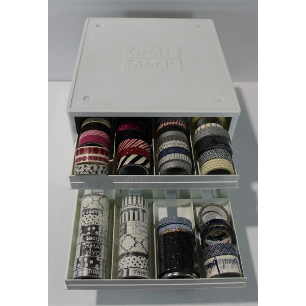 CRAFT STACK ORANIZER W/ CONTENTS