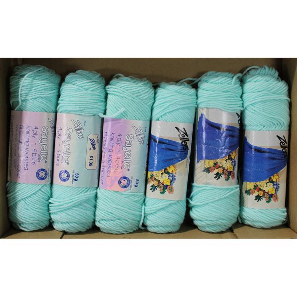 ZELLERS 4 PLY POWDER TEAL HOBBY YARN