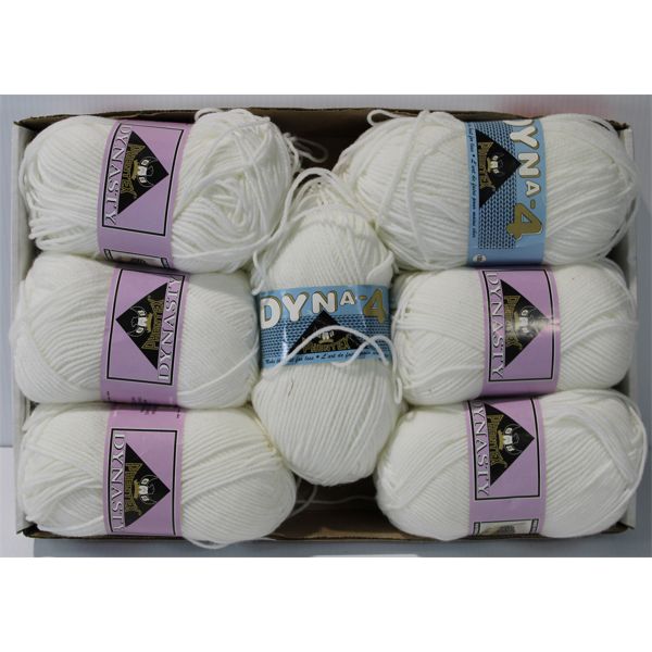 ASSORT. WHITE HOBBY YARN