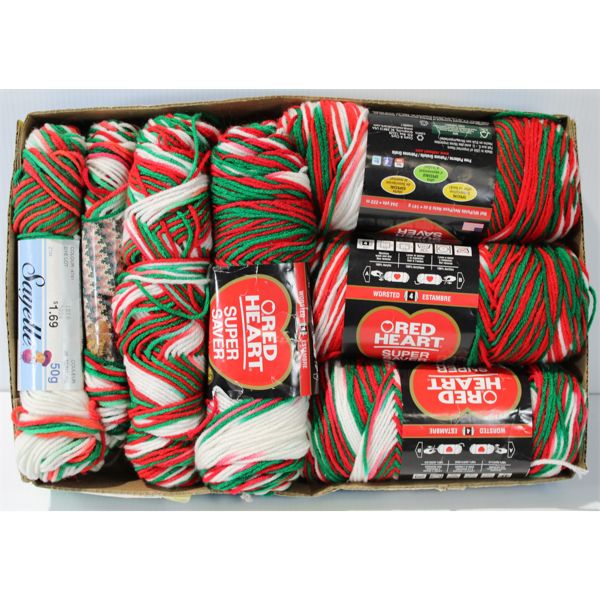 ASSORT. HOLIDAY THEMED HOBBY YARN