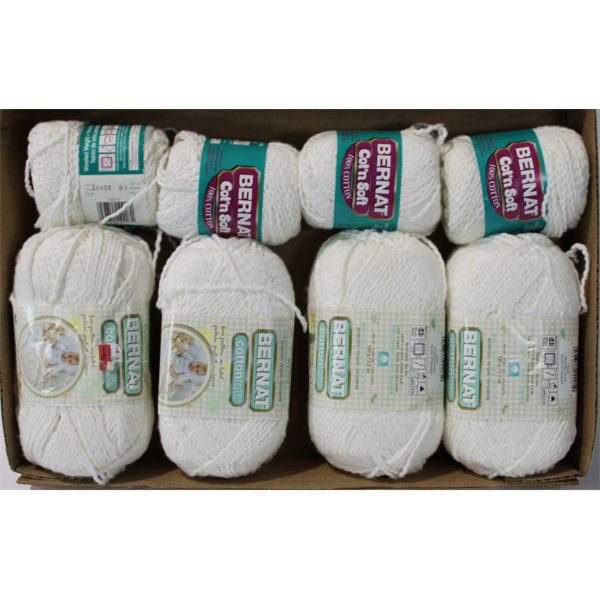 ASSORT. WHITE HOBBY YARN