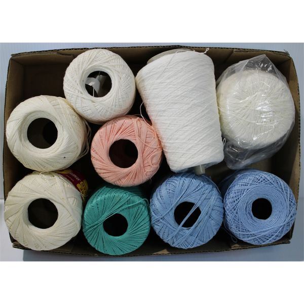 ASSORT. MERCERISED CROCHET COTTON