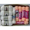Image 1 : ASSORT. WHITE AND PEACH HOBBY YARN