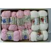 Image 1 : ASSORT. SEA SHELL PINK AND WHITE HOBBY YARN