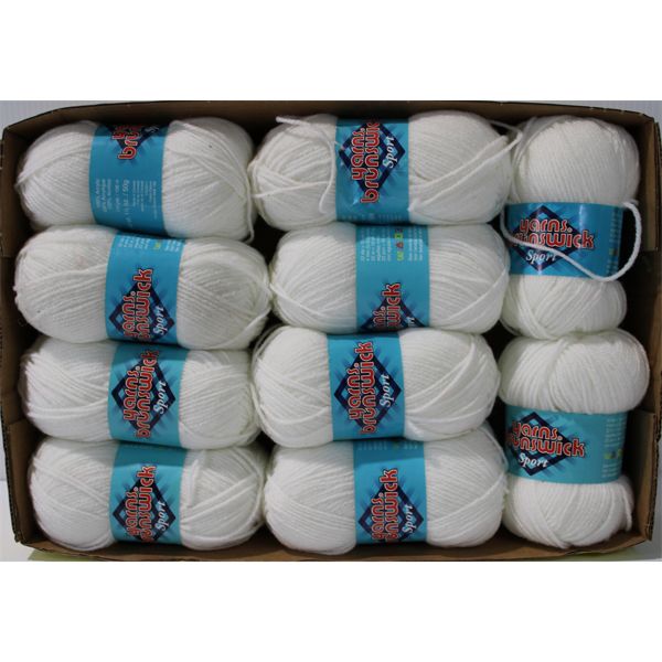 ASSORT. WHITE HOBBY YARN