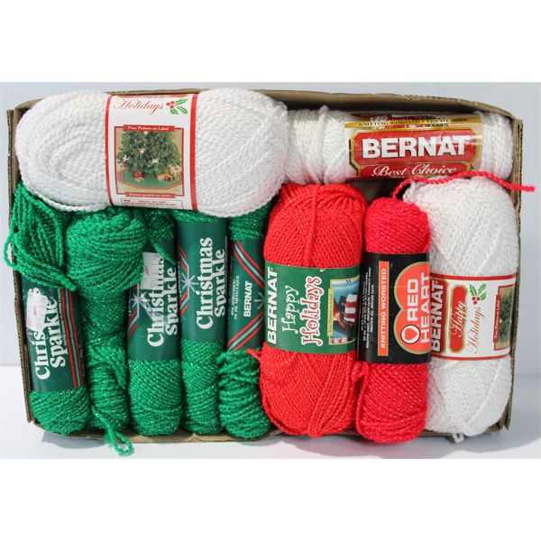 ASSORT. CHRISTMAS SPARKLE HOBBY YARN