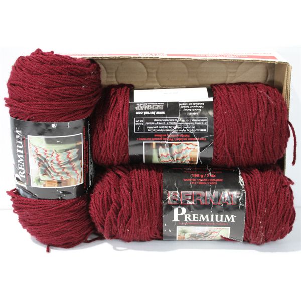 BURGUNDY HOBBY YARN 