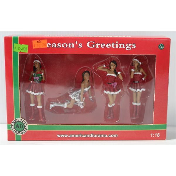 SEASONS GREATINGS AMERICAN DIORAMA FIGURES