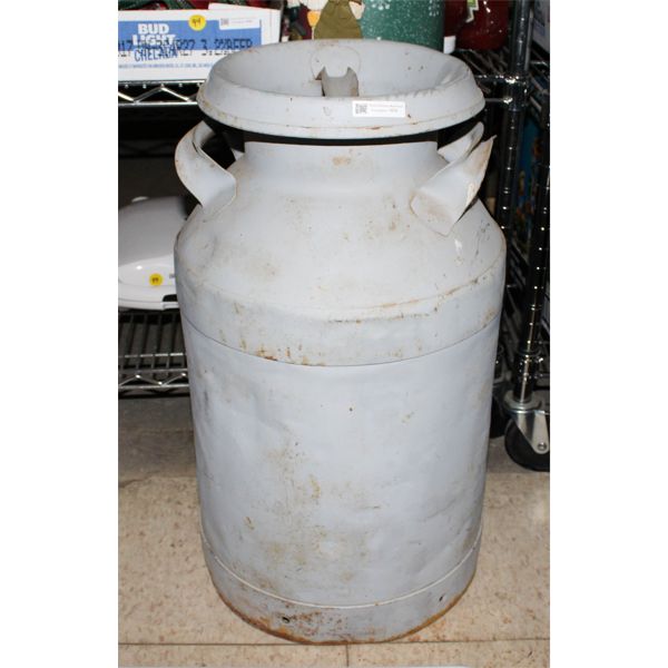 VINTAGE LIDDED CREAM CAN